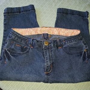 Duplex Capris Blue‎ Jeans Size 10